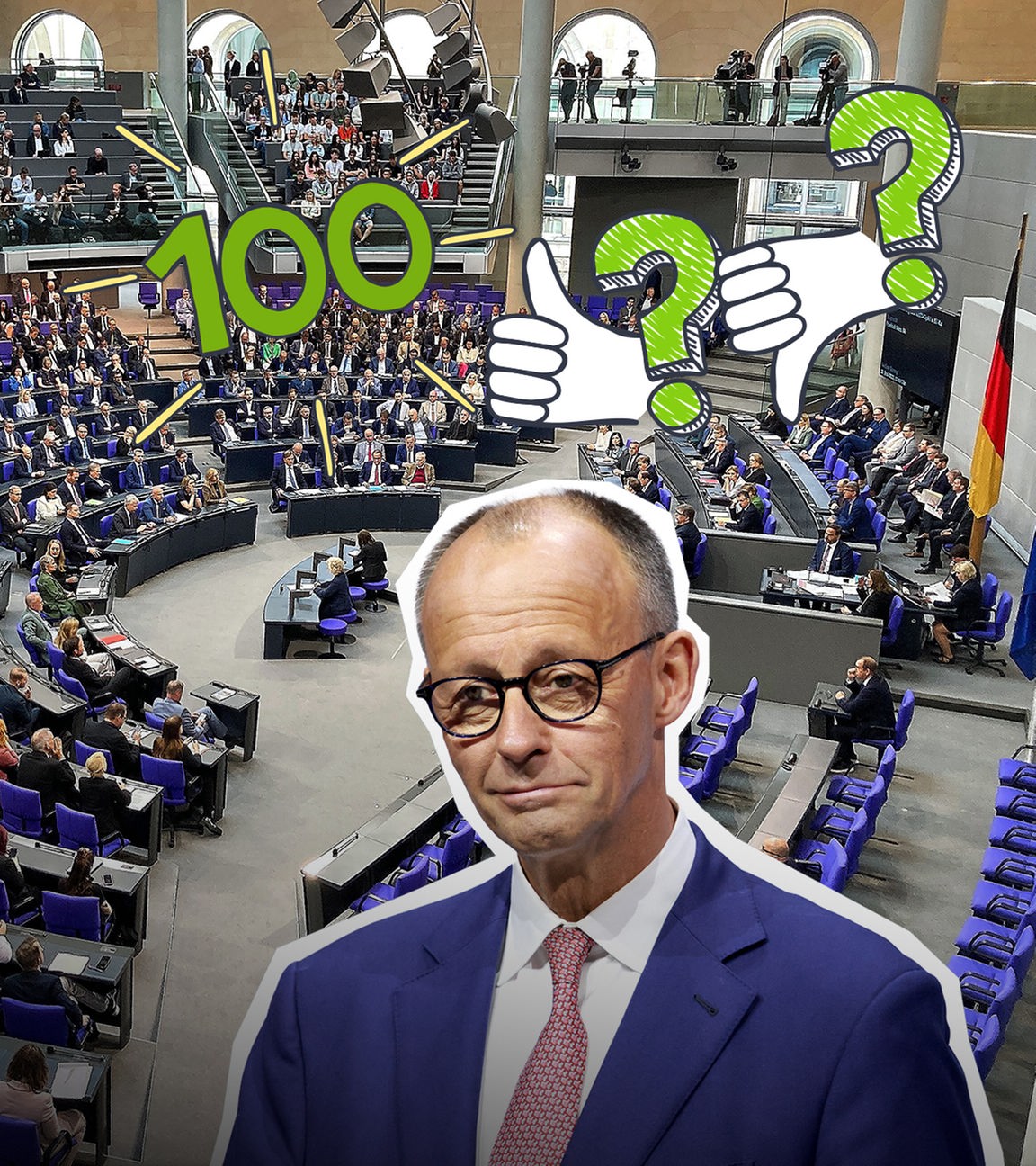 Kanzler Merz nach 100 Tagen: Erfolge und Streit
