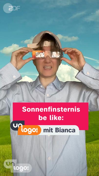 Bianca mit einer Finsternisbrille