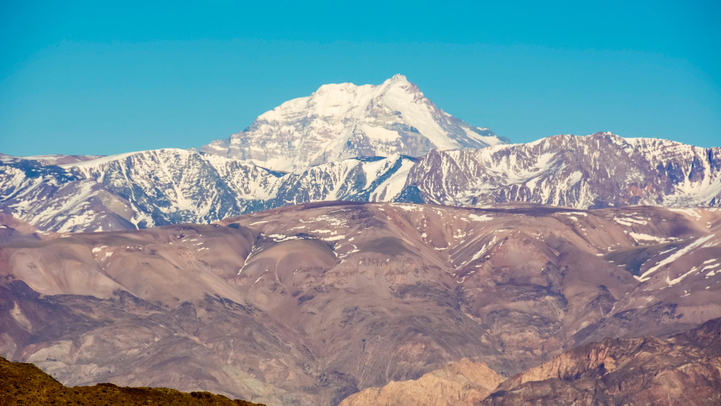Der Aconcagua bei Sonnenaufgang