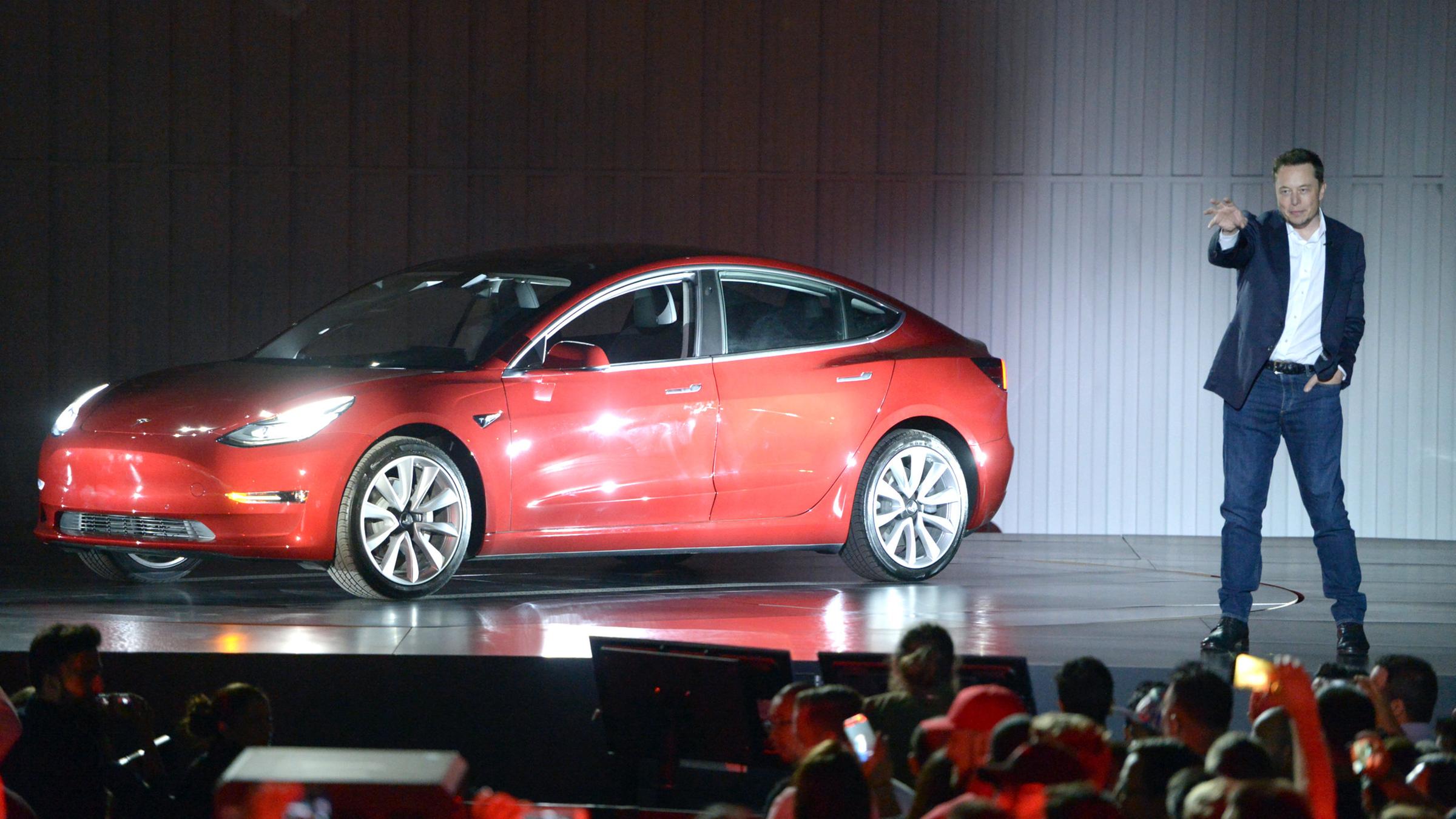 musk, elon - bei der vorstellung des neuen tesla 2017