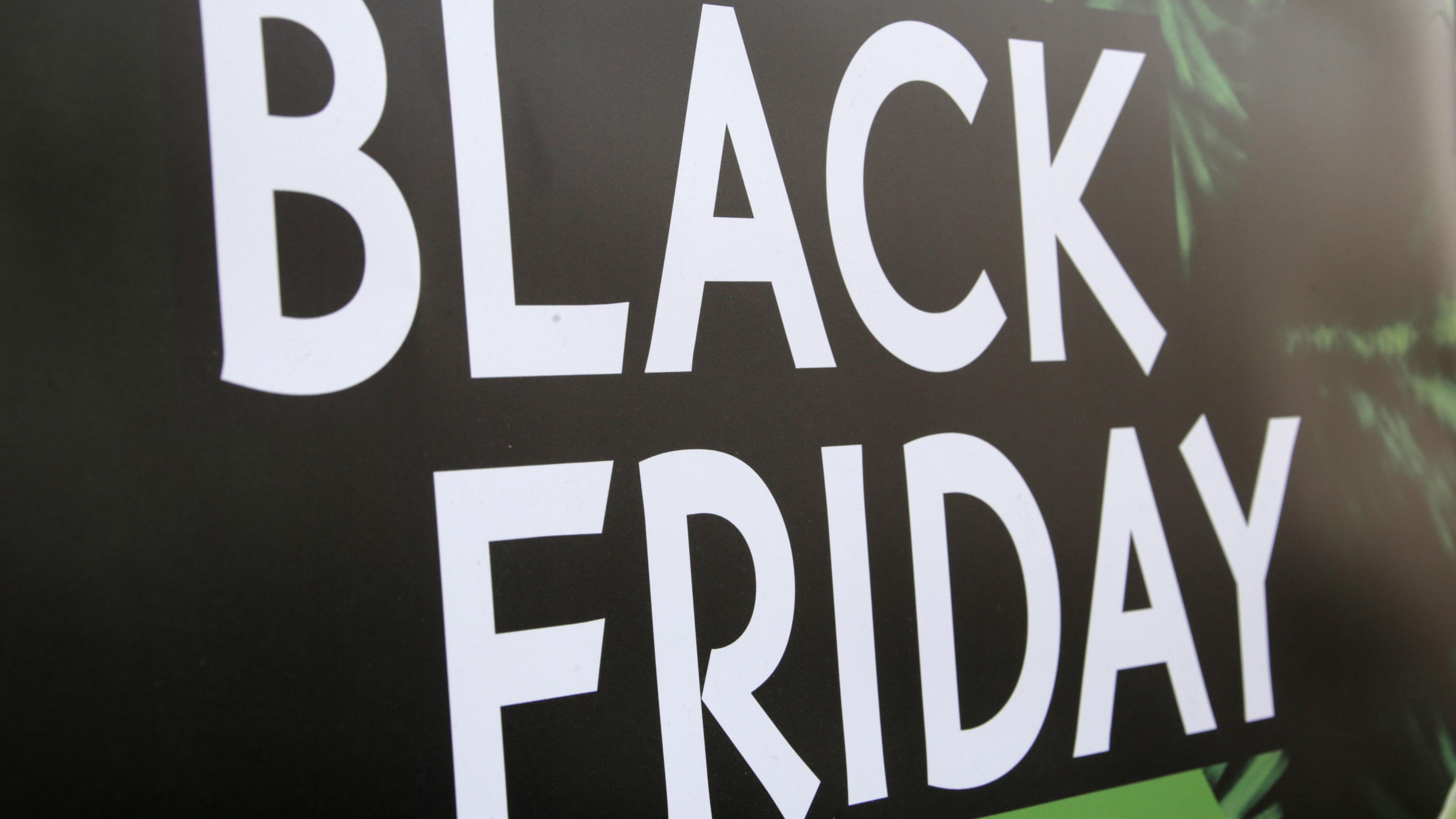Schild Black Friday
