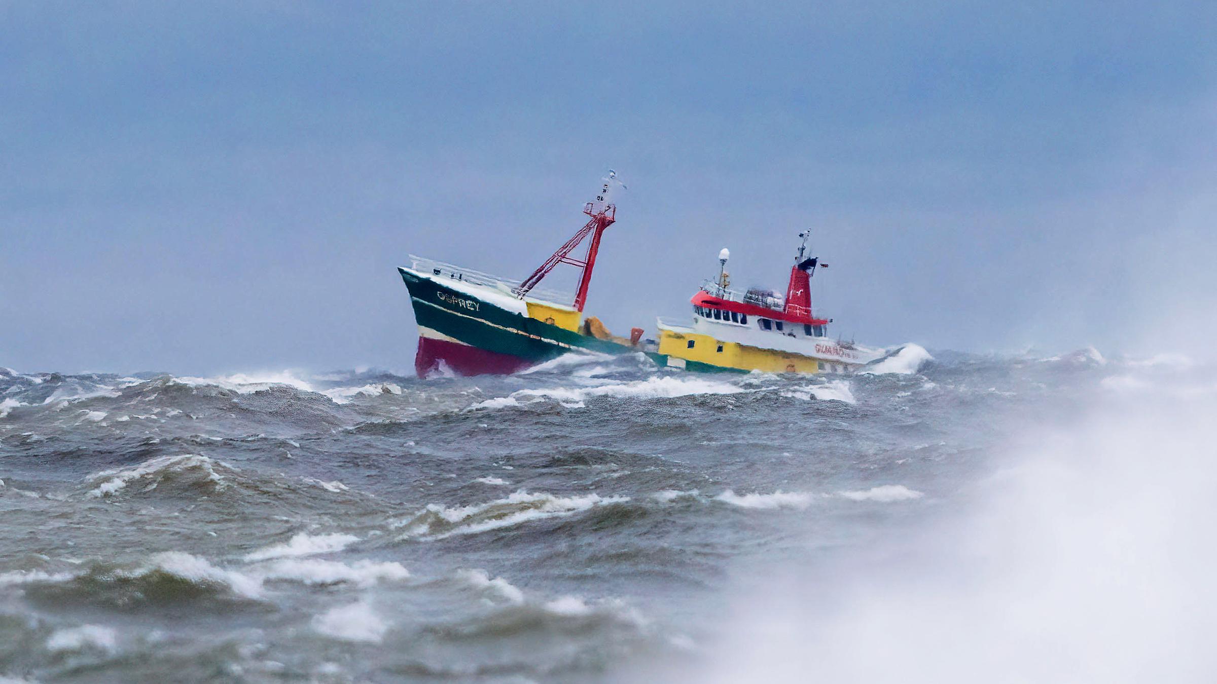 Sturmflut an der Ostseeküste