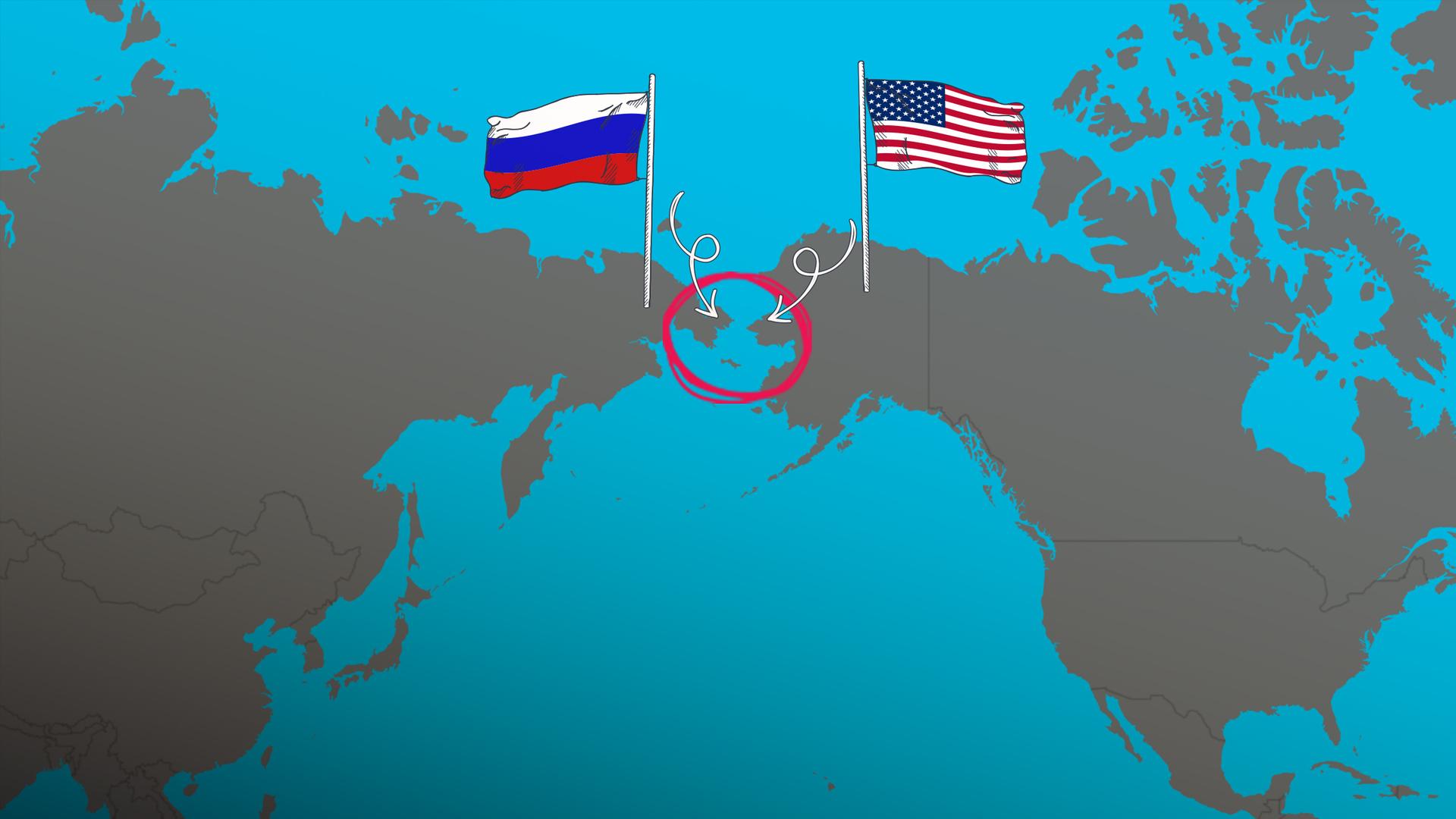 Alaska liegt nur einige Kilometer von Russland entfernt.