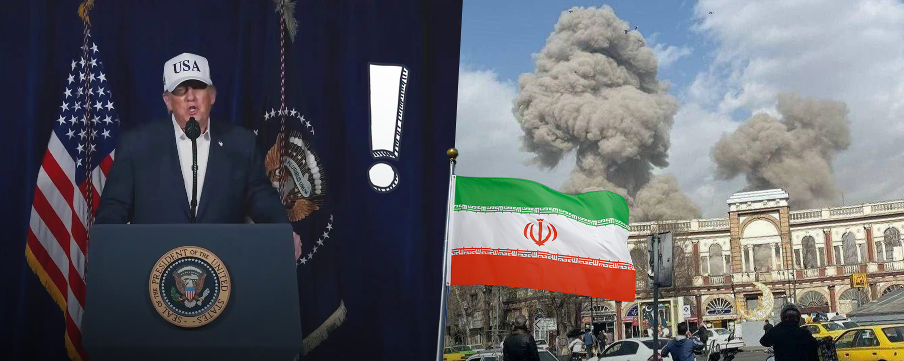 US-Präsident Donald Trump verkündet den Beginn der Angriffe gegen Ziele in Iran. Die Operation trägt den Namen "Gewaltiger Zorn".