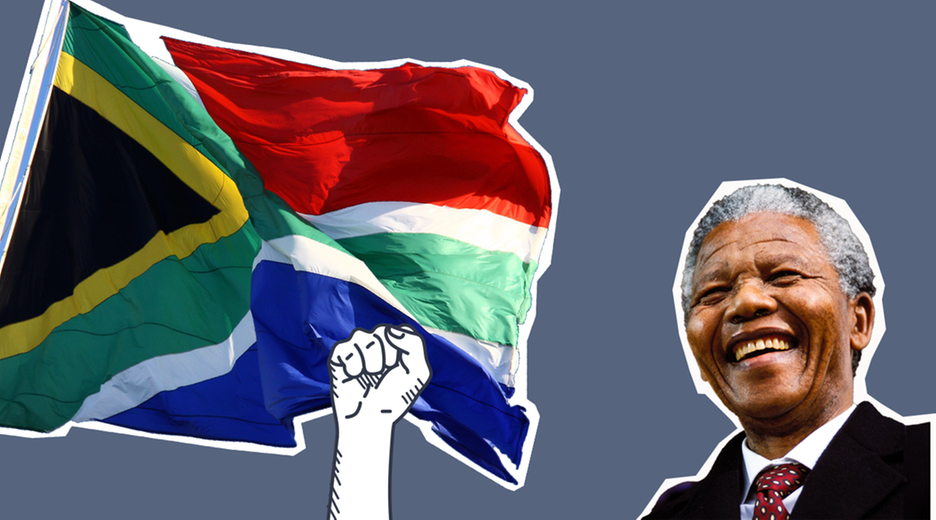 Südafrikanische Flagge, Nelson Mandela