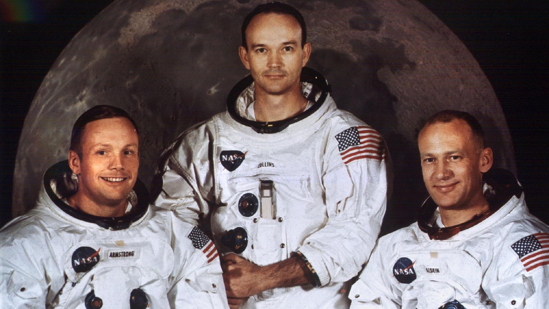 Neil Armstrong, Michael Collins und Edwin Aldrin