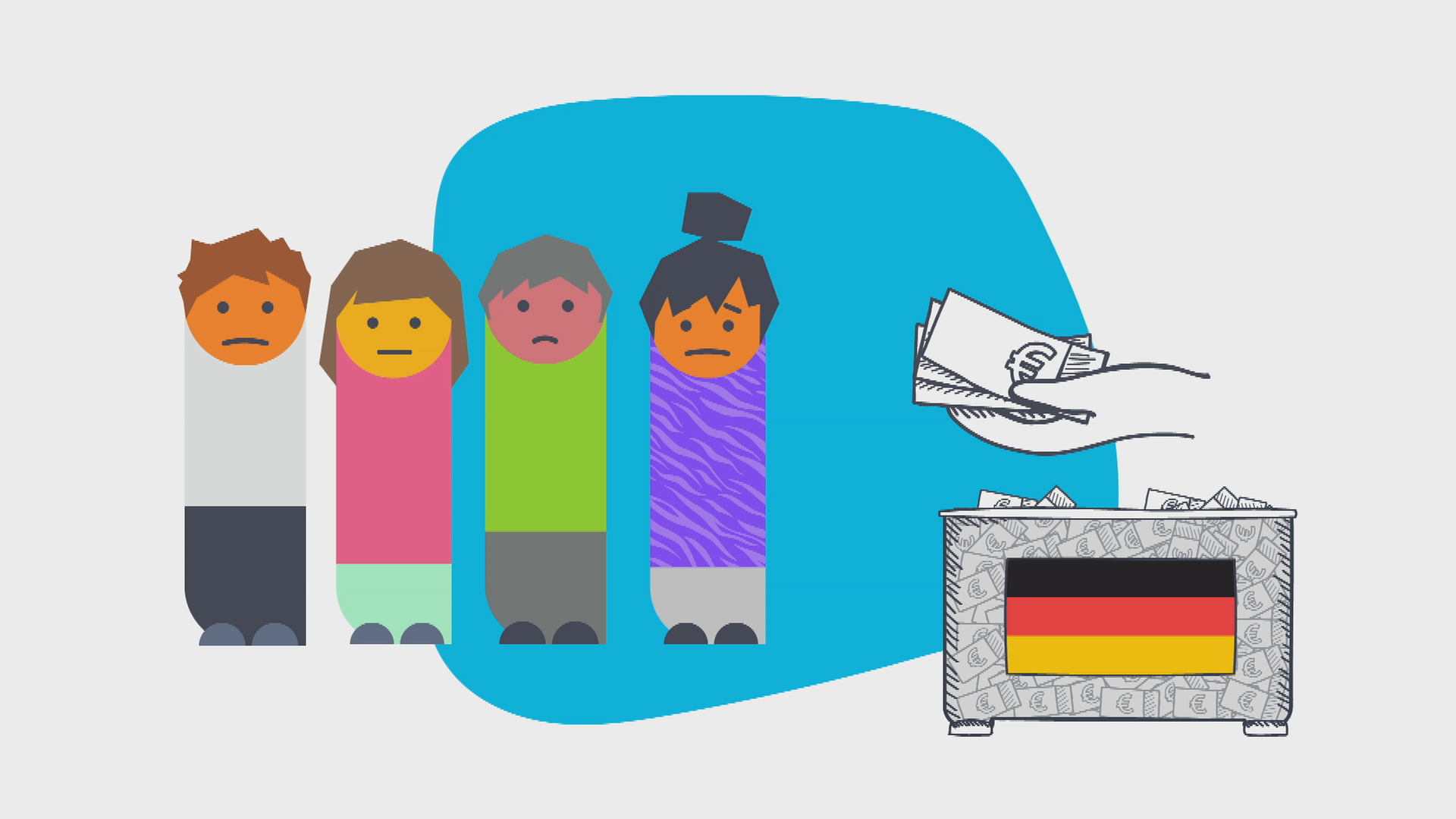 Arbeitslosenhilfe - Grafik