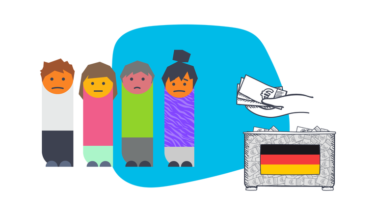 Arbeitslosenhilfe - Grafik