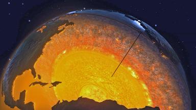 Innerer Aufbau der Erde (Grafik)