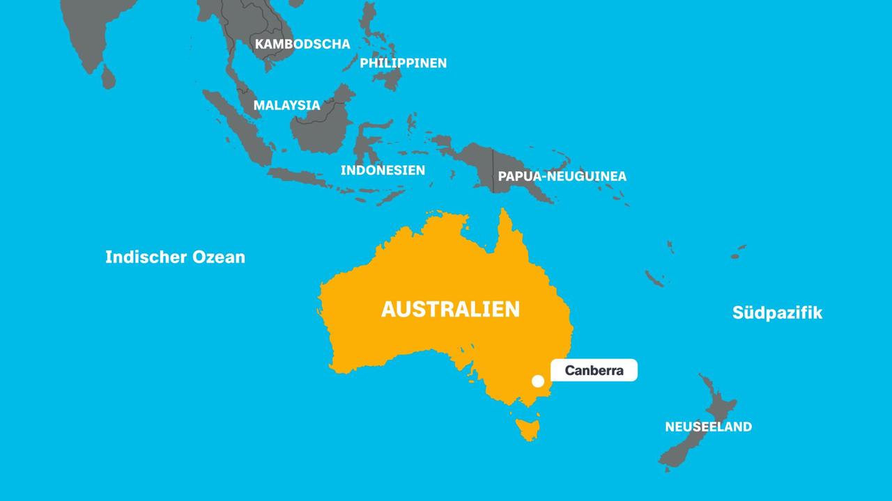 Karte von Australien