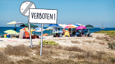Badeverbot im Mittelmeer