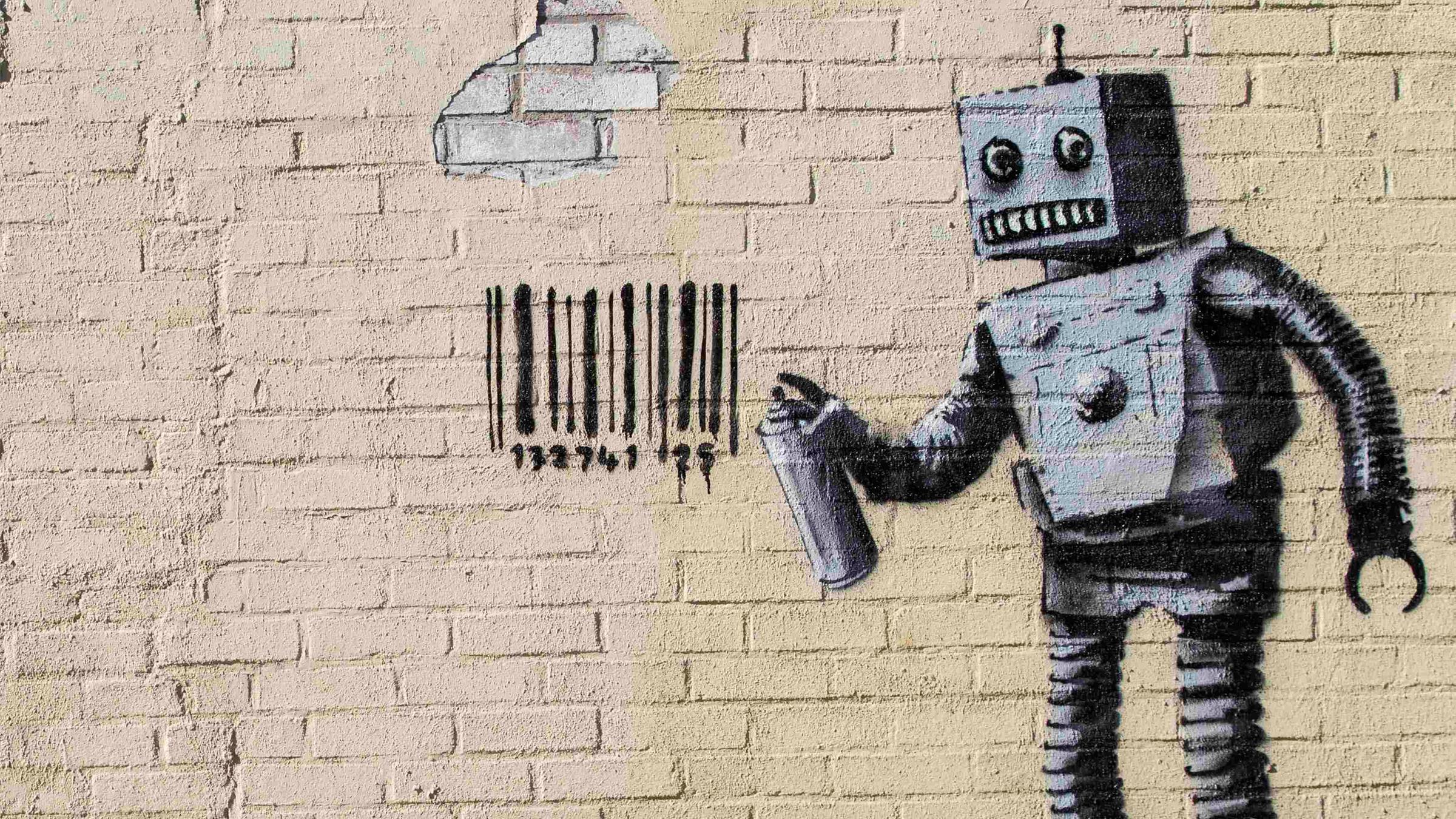 Banksy Roboter 