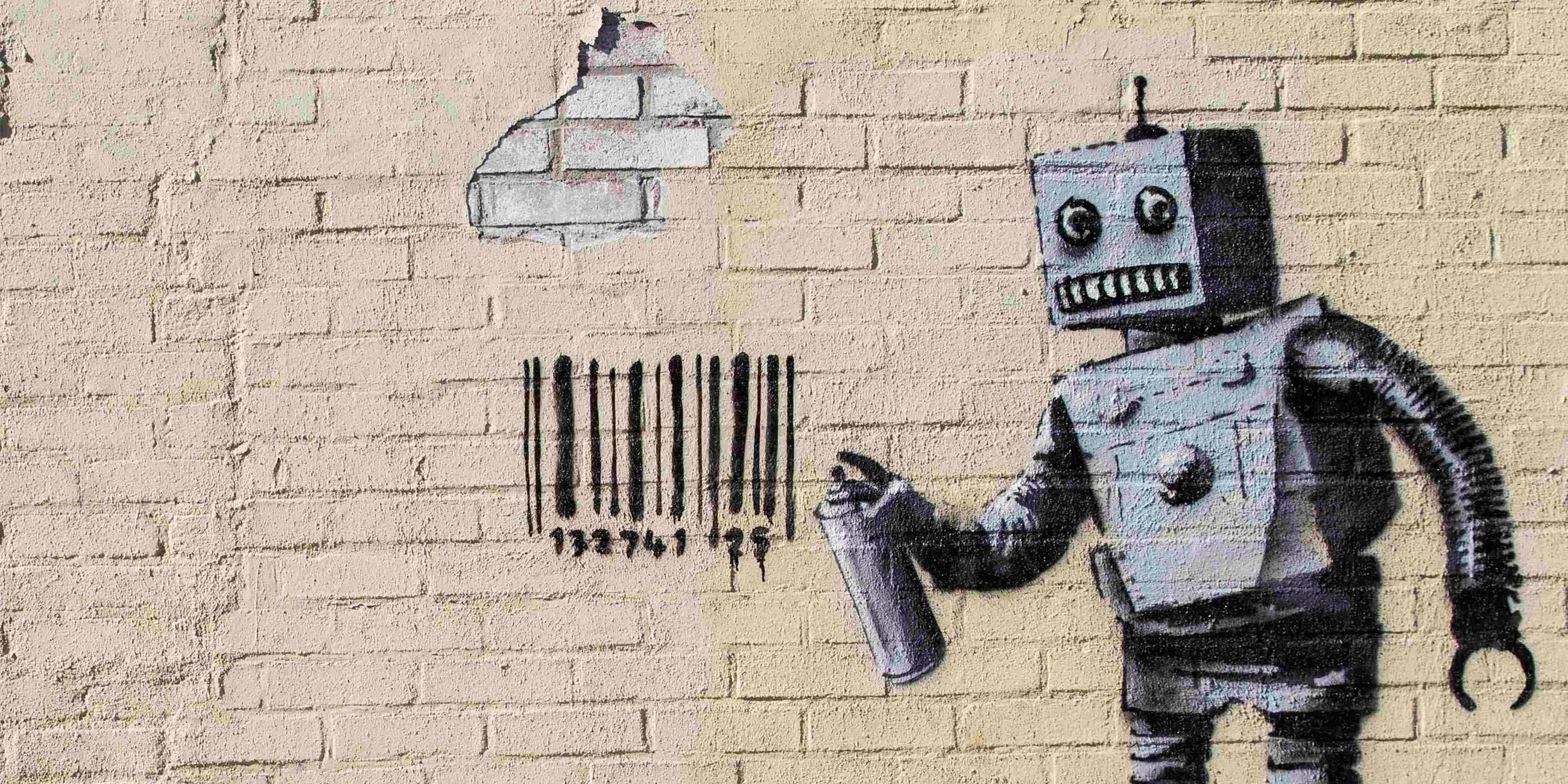 Banksy Roboter 