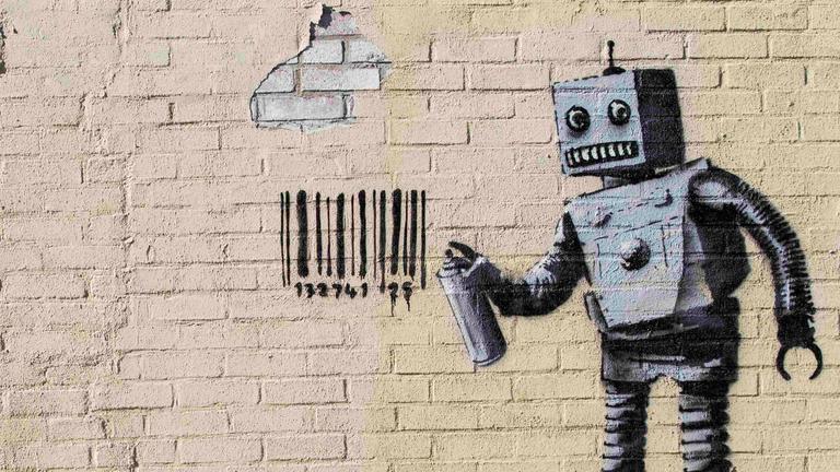 Banksy Roboter 