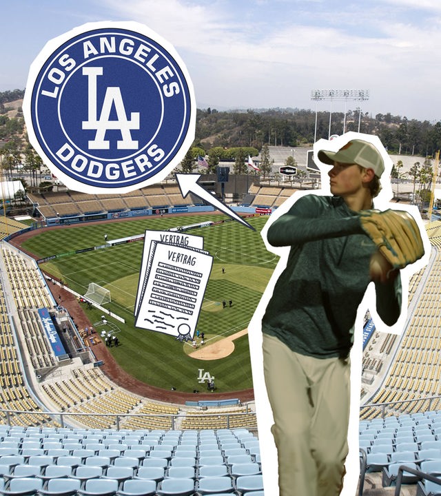 Tom Apfelbaum hat mit 17 Jahren einen Vertrag bei den Los Angeles Dodgers unterschrieben.