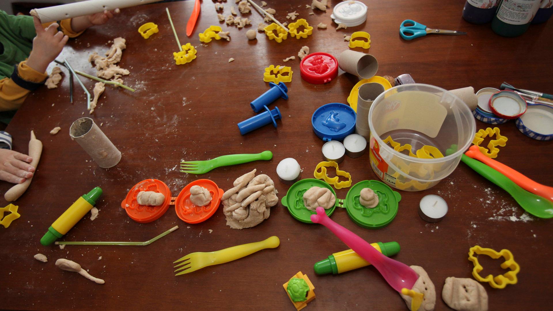 Kinder basteln mit Salzteig 