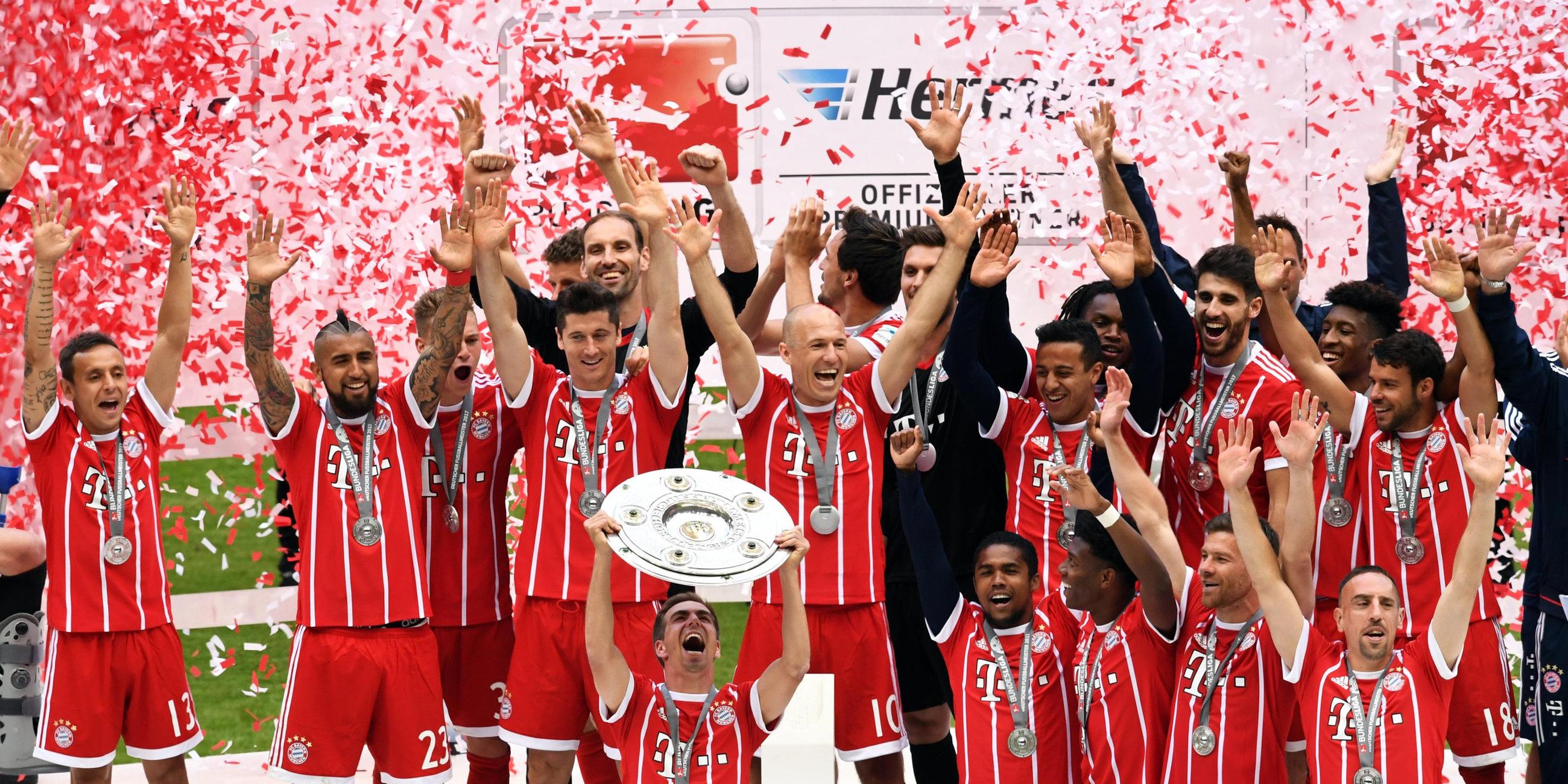Bayern München feiert die Deutsche Meisterschaft