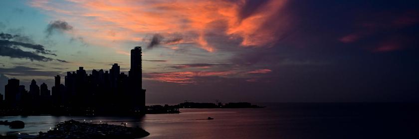 Sonnenaufgang in Panama