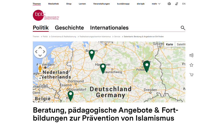 Beratungsstelle Radikalisierung BpB