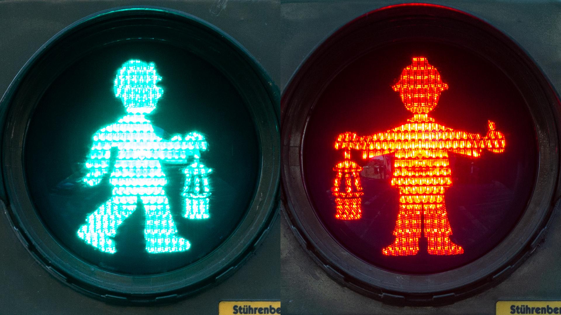 Bergbau Ampelmännchen