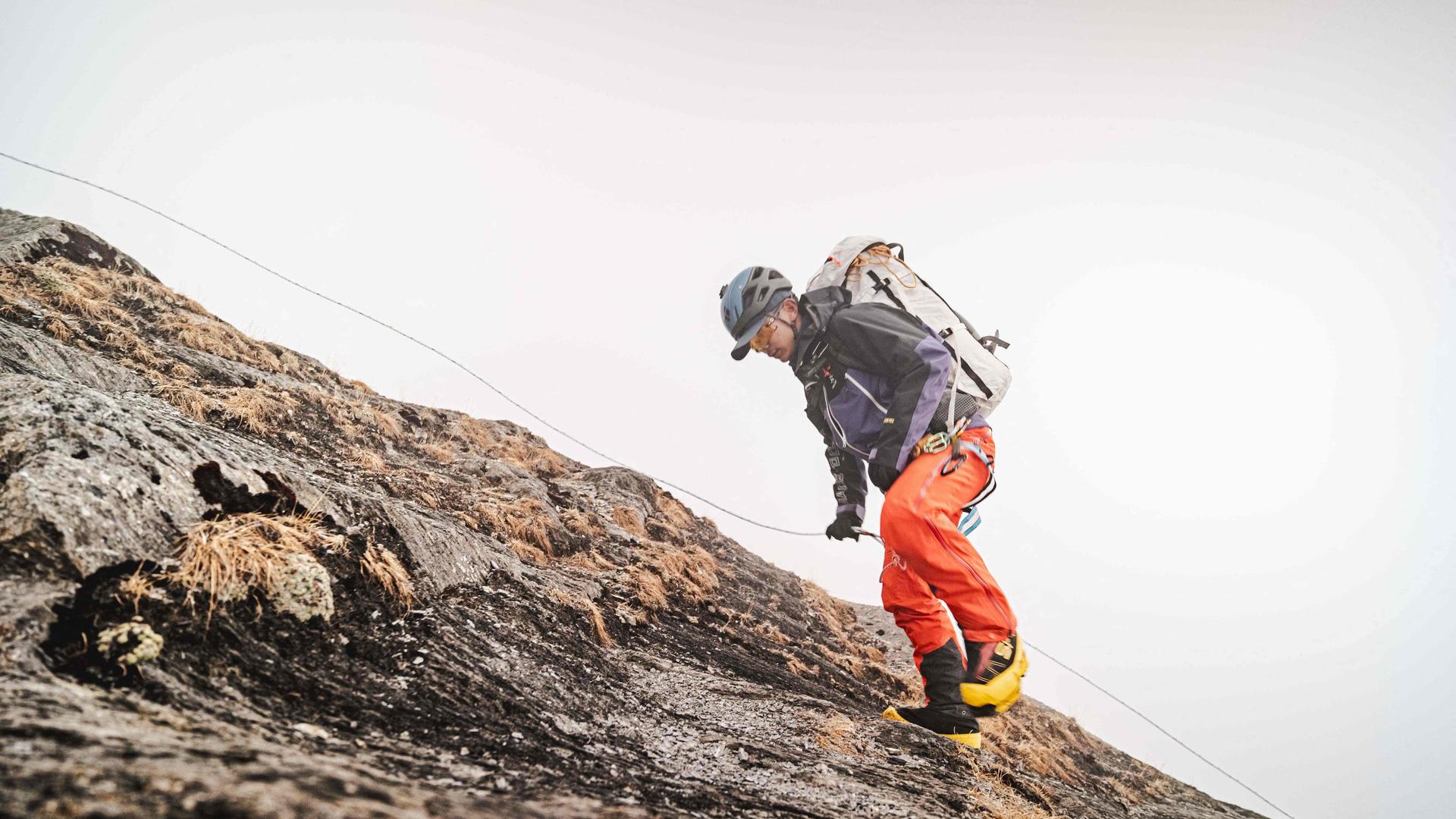 Bergsteiger Nima Rinji Sherpa auf einem Berg