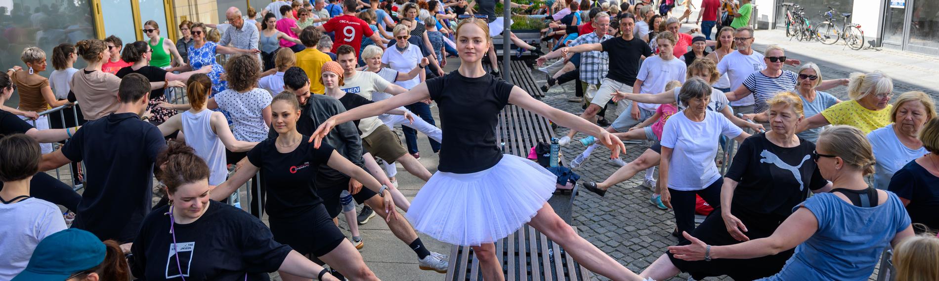Rekordversuch an der Ballettstange
