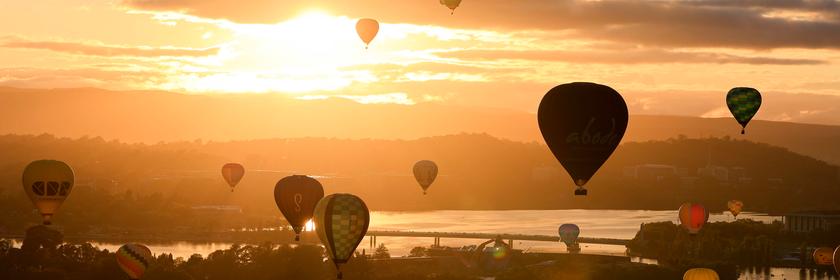 Ballonfestival in Australien