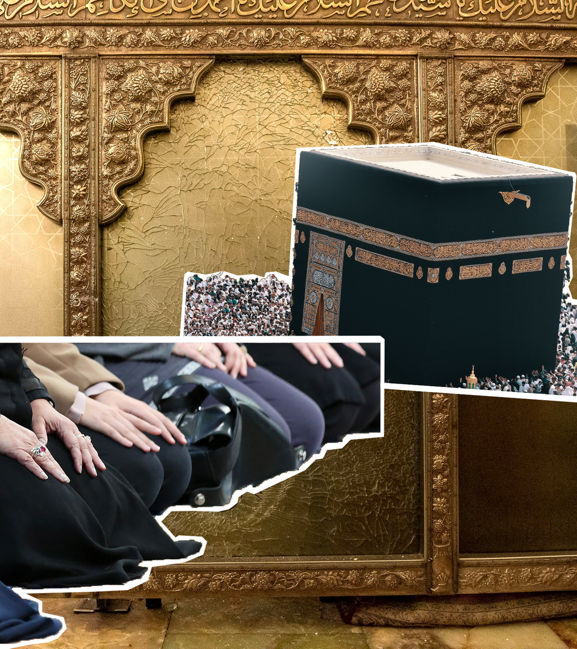 Betende Muslime, Mekka und Moschee