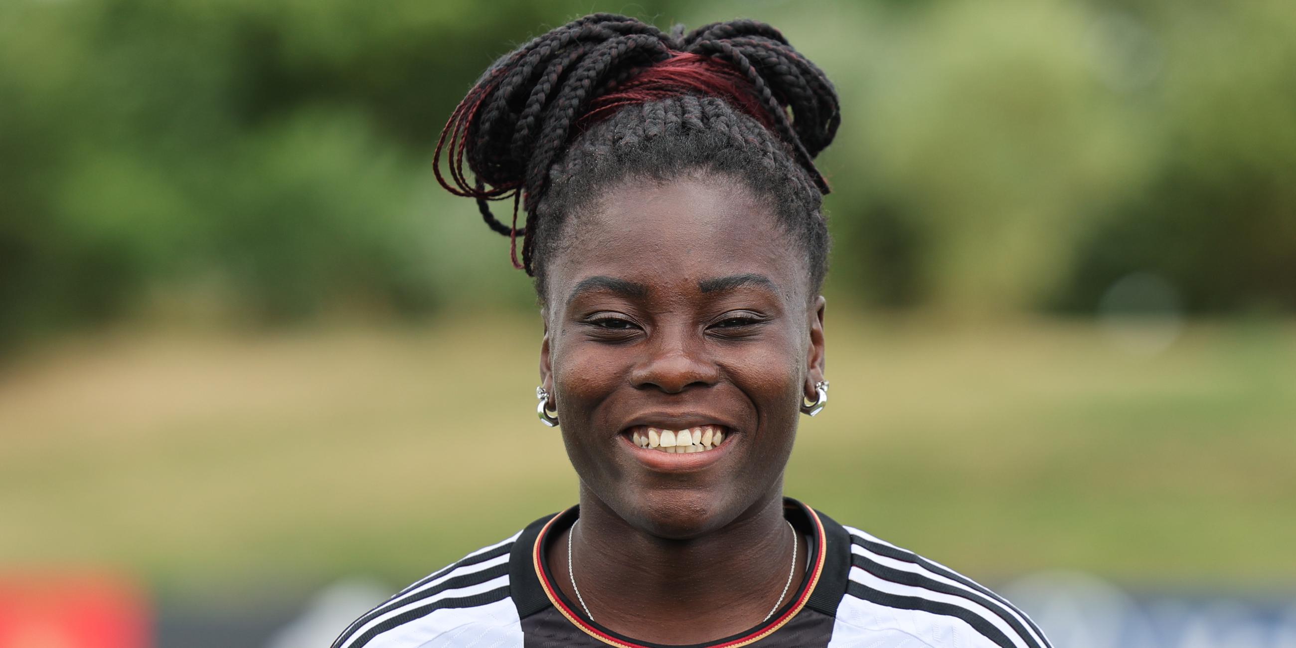 Nicole Anyomi spielt für Deutschland bei der WM 2023.