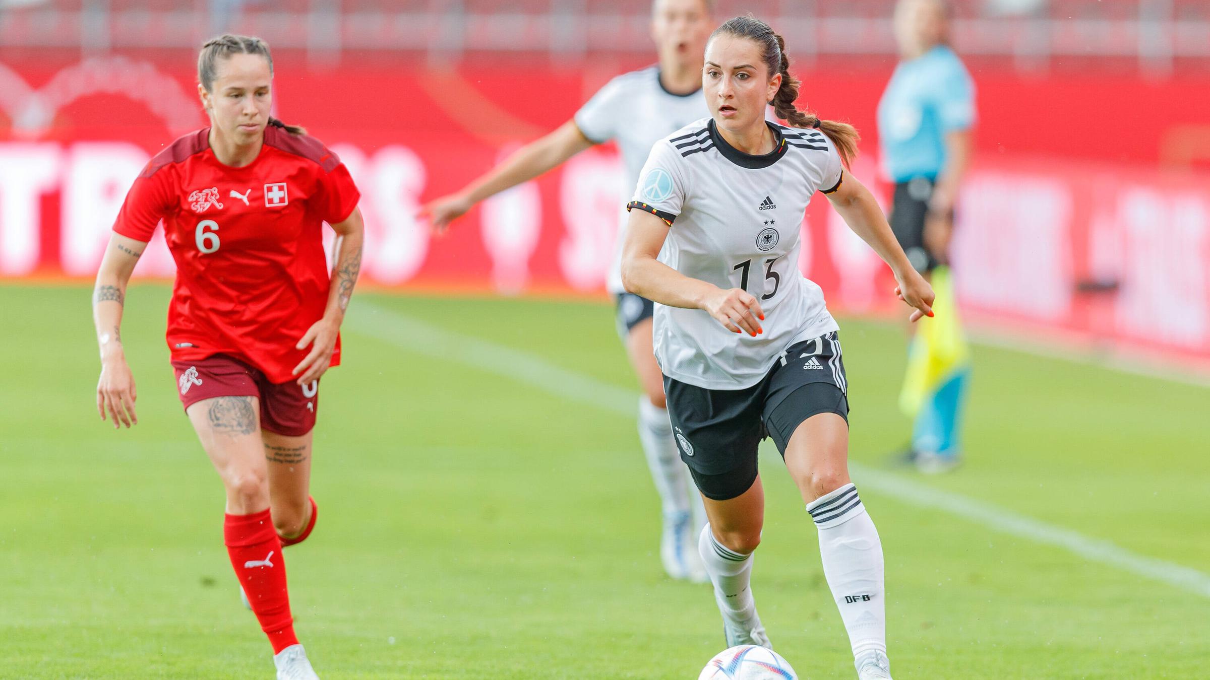 Sara Däbritz beim Länderspiel Deutschland-Schweiz.