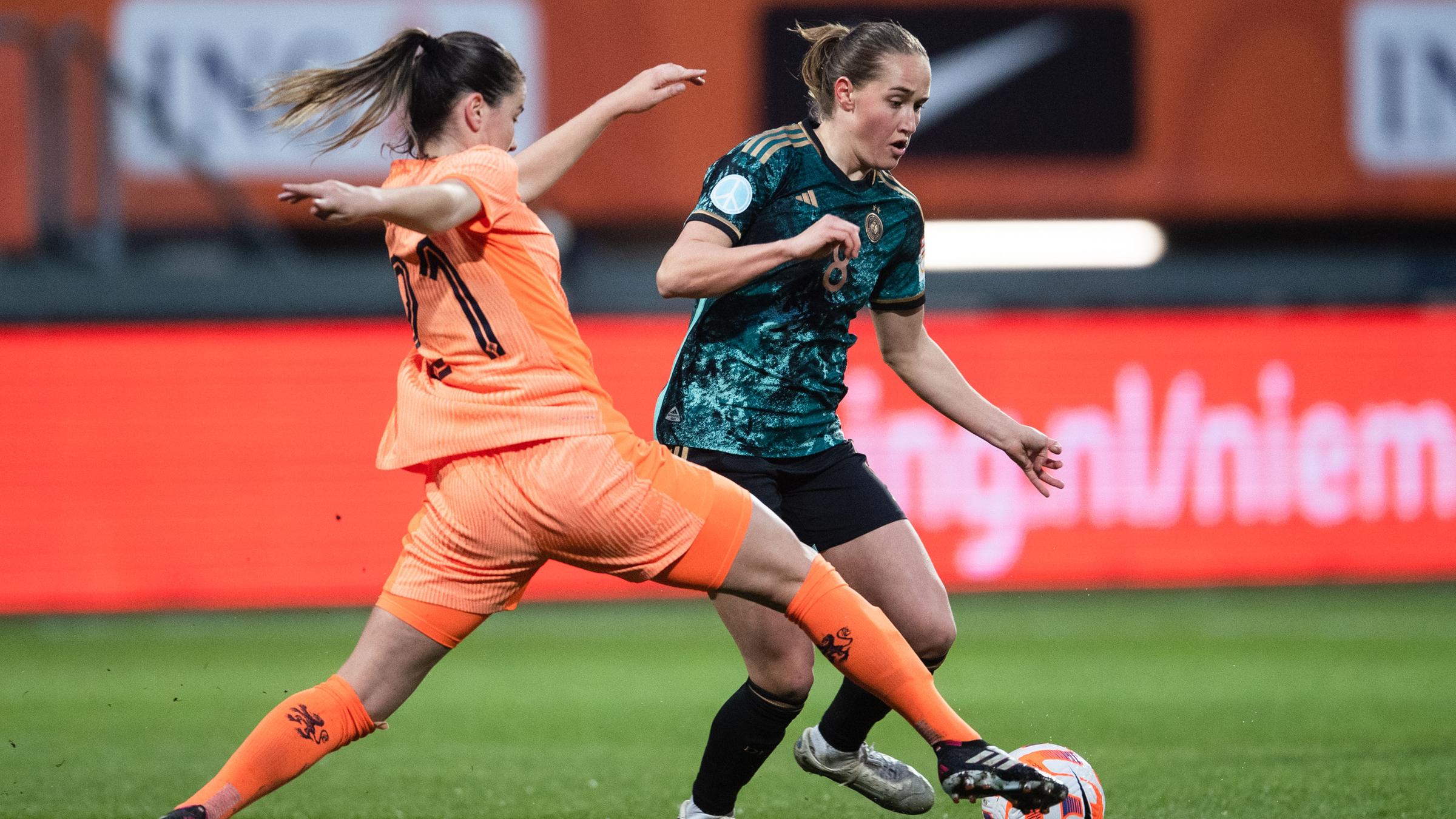 Sydney Lohmann im Länderspiel Deutschland gegen Niederlande.