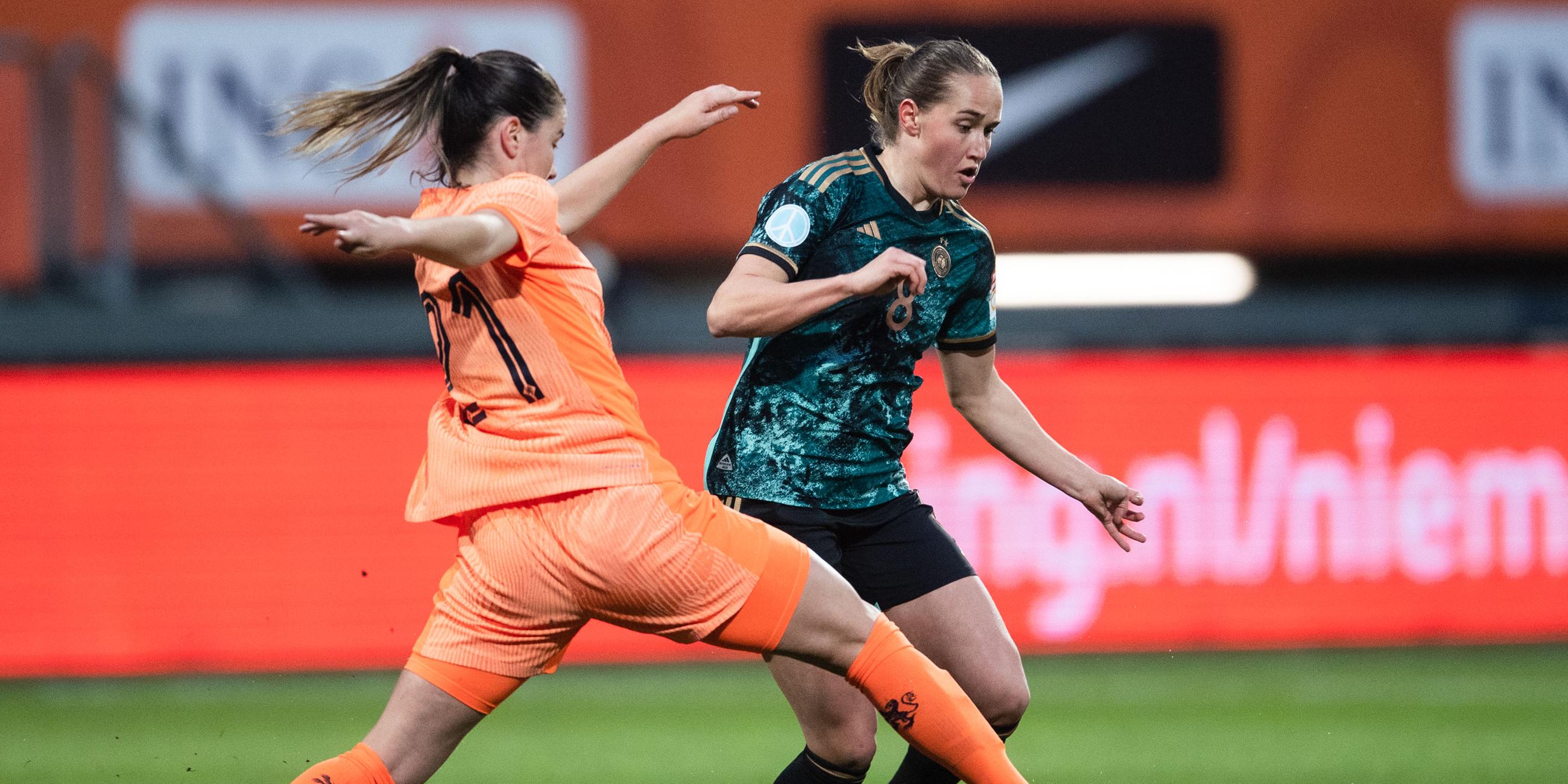 Sydney Lohmann im Länderspiel Deutschland gegen Niederlande.