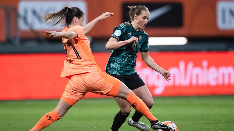 Sydney Lohmann im Länderspiel Deutschland gegen Niederlande.