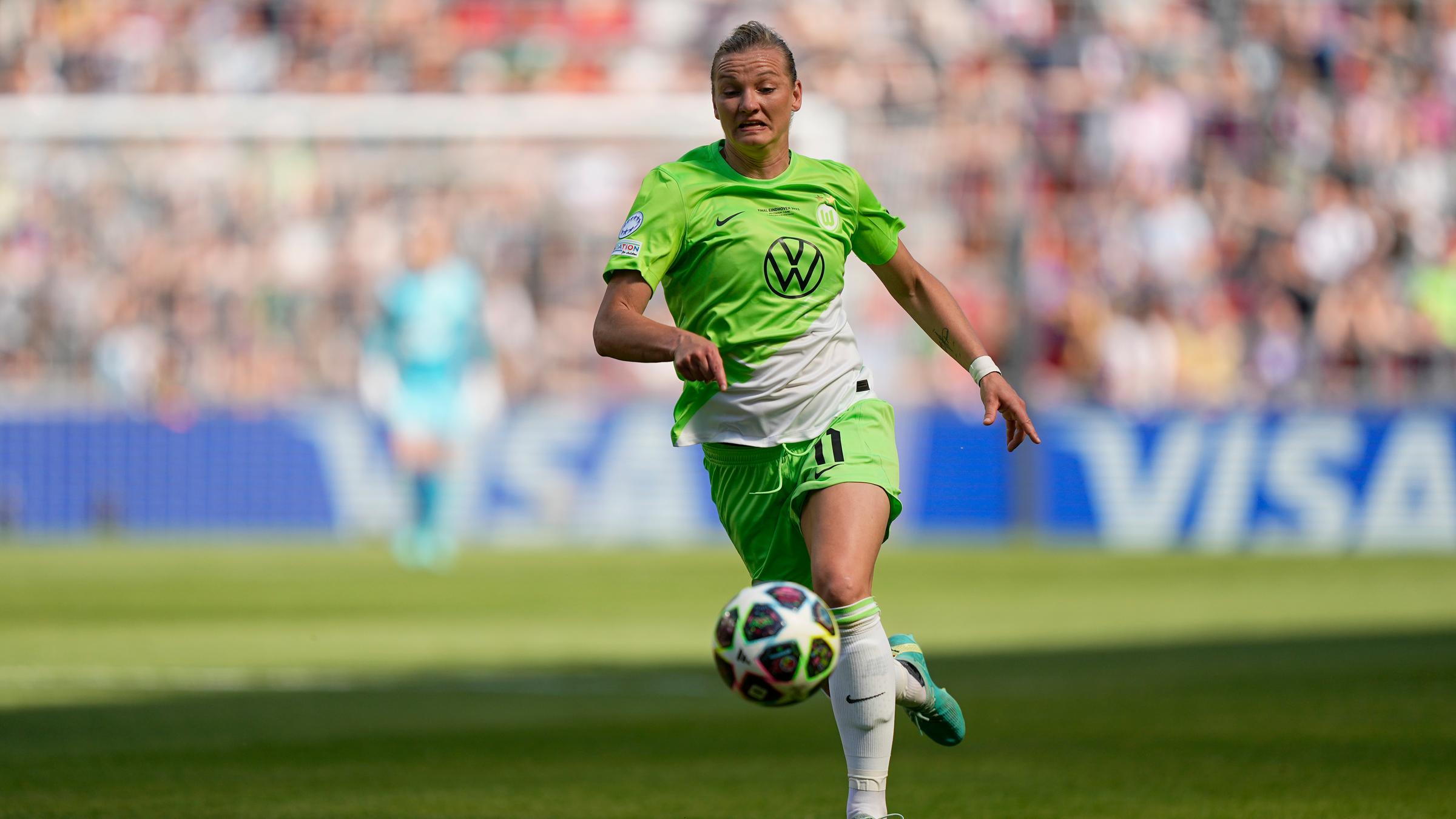 Alexandra Popp bei Champions League final zwischen VfL Wolfsburg und FC Barcelona.