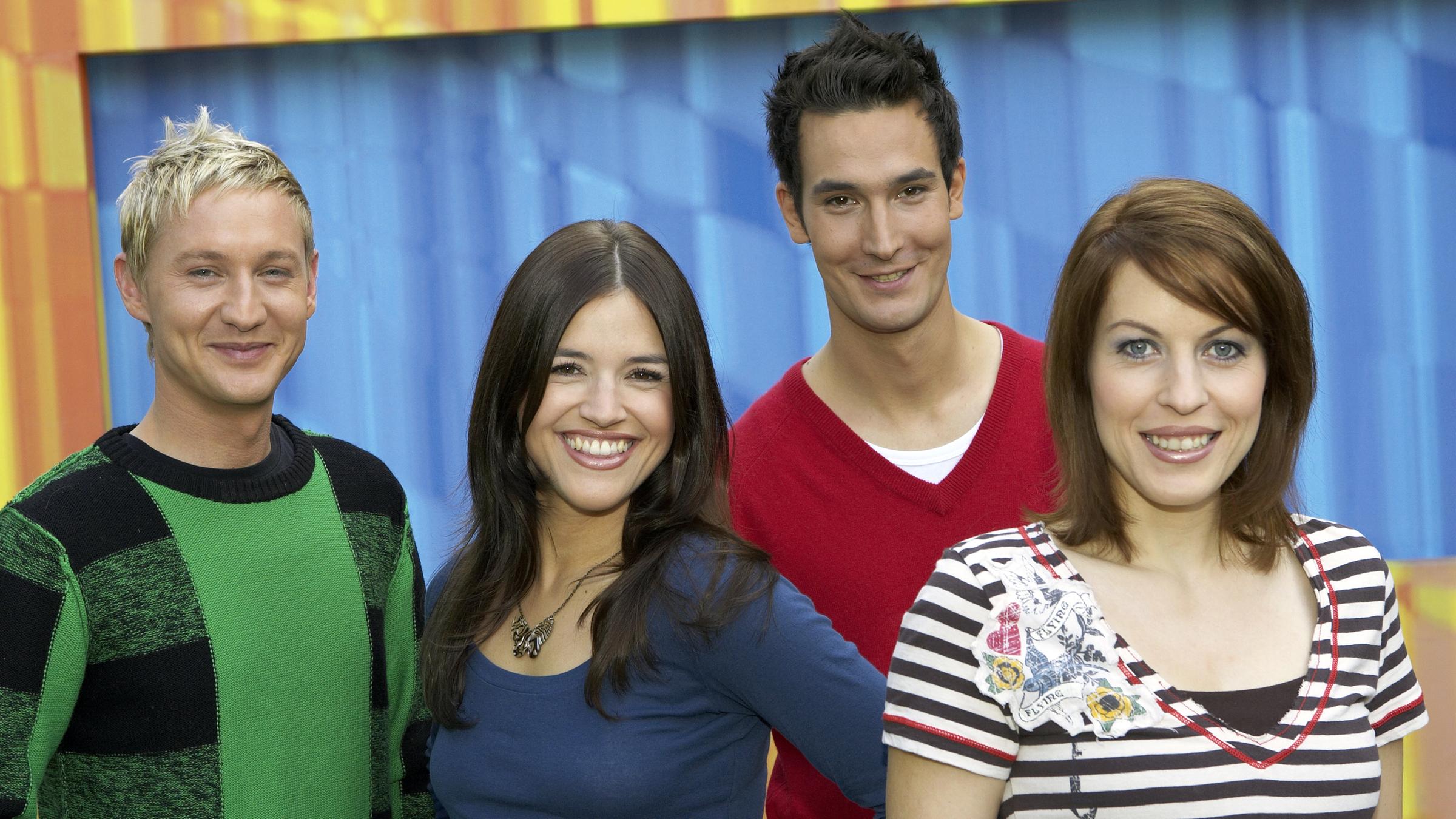 logo!-Moderatoren Andreas Korn, Anja Roth, Kim Adler, Jule Gölsdorf