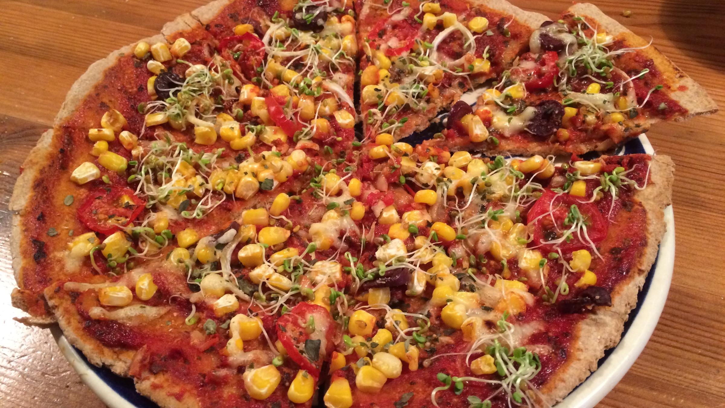 Danka, 11: Dinkelpizza mit Kresse