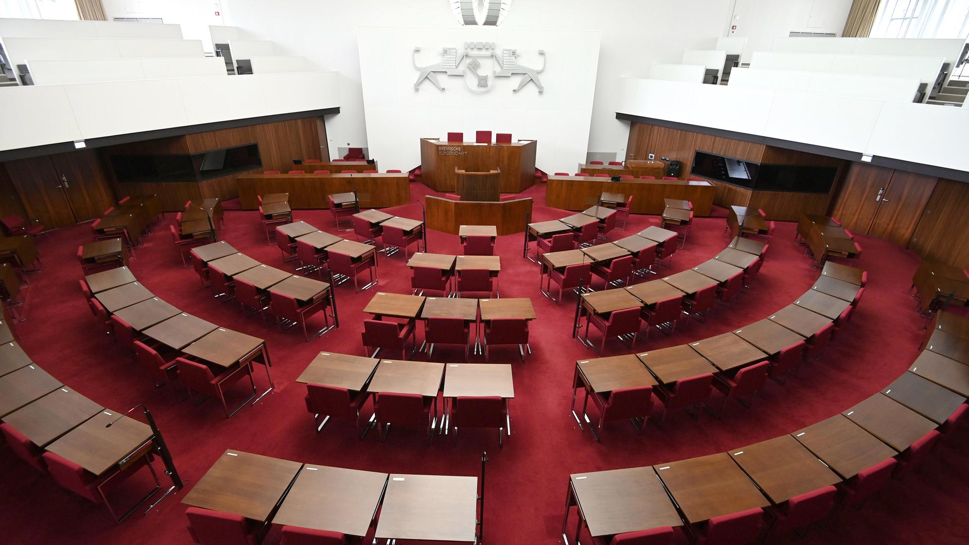 Plenarsaal der Bremer Bürgerschaft