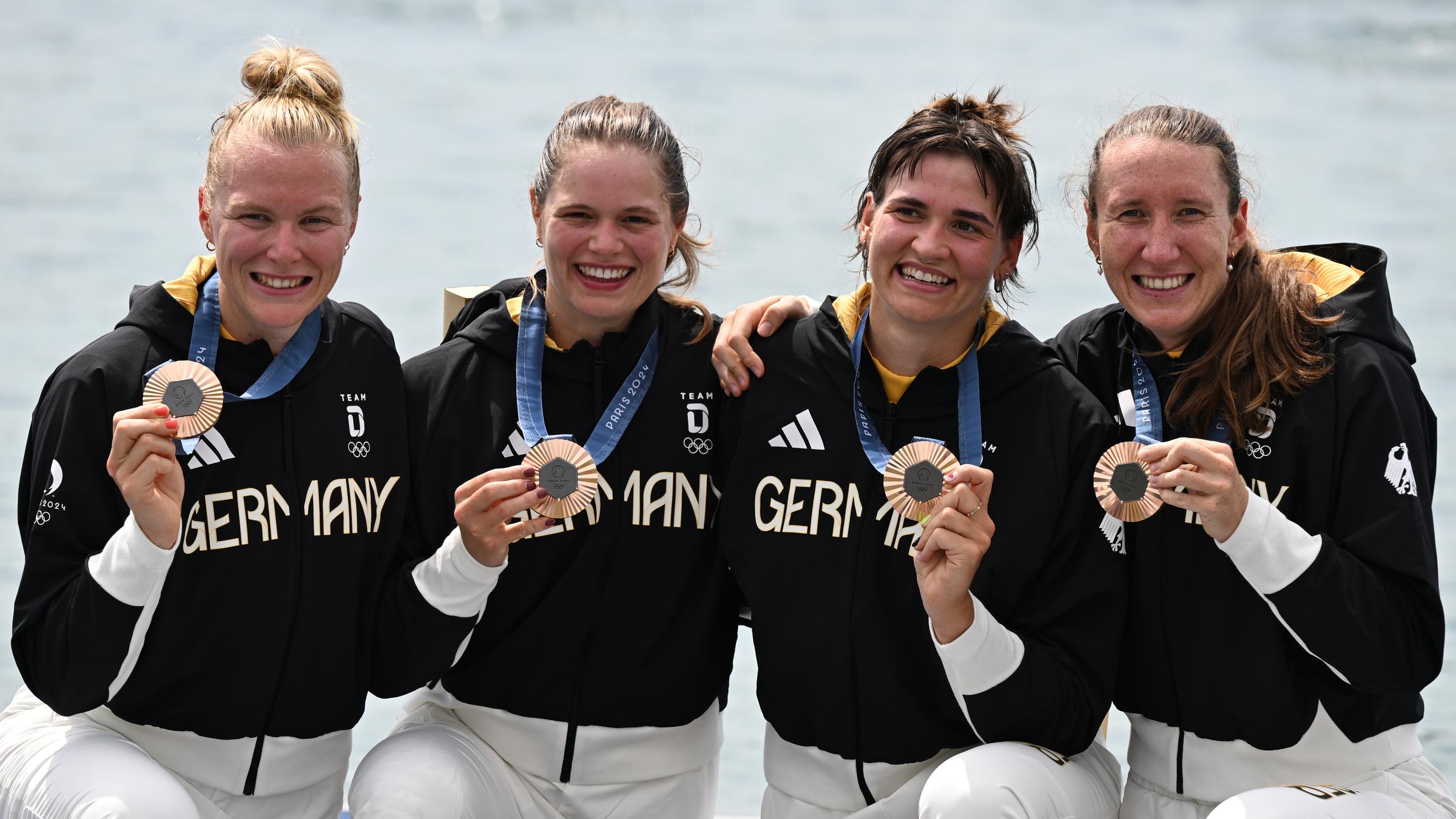 Vier Bronze Medaillengewinnerinnen 