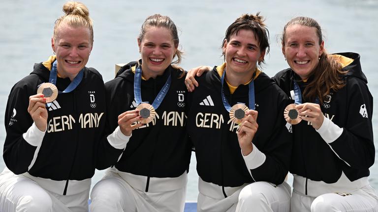 Vier Bronze Medaillengewinnerinnen 