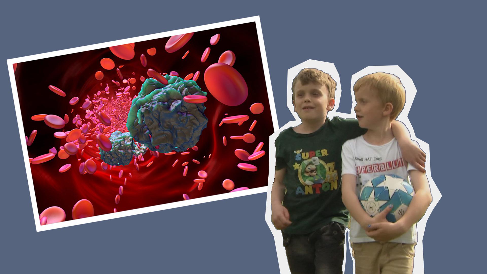 Brüder Anton und Caspar.