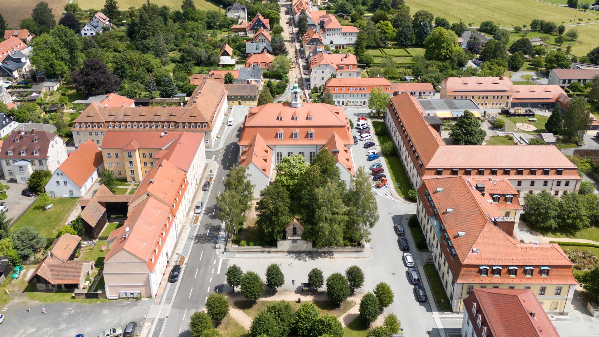 Die Kirche der Brüdergemeine Herrnhut.