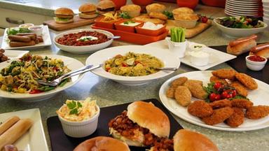 Buffet aus Fleischersatzgerichten