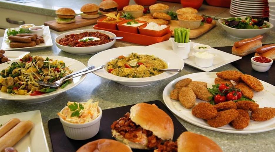 Buffet aus Fleischersatzgerichten