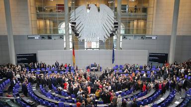 Eine Sitzung im Bundestag
