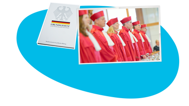 Bundesvergassungsgericht mit Grundgesetz