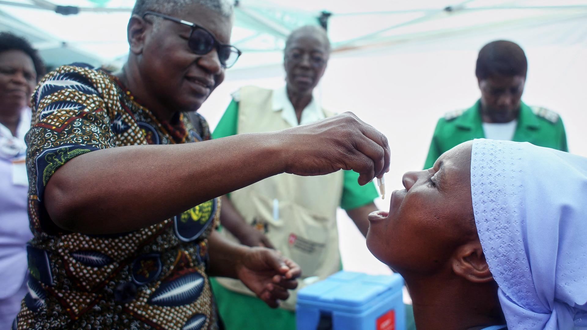 Cholera-Impfung in Harare, Simbabwe