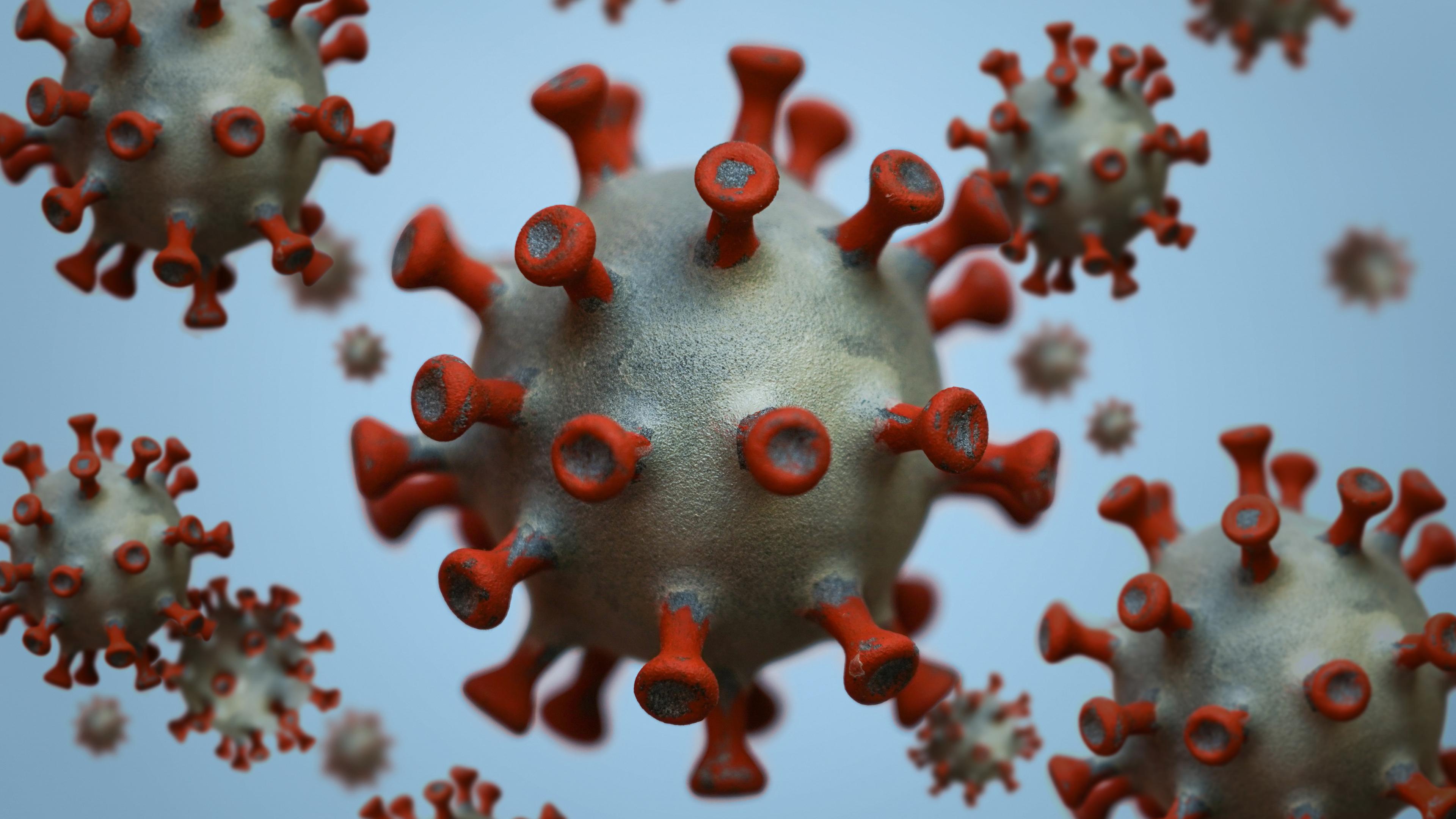 Grafische Darstellung Coronavirus