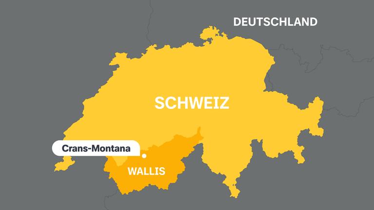 Karte von Crans-Montana in der Schweiz