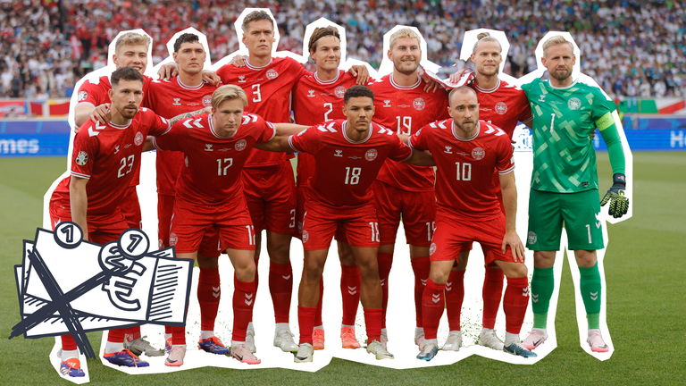 Dänische Fußballmannschaft