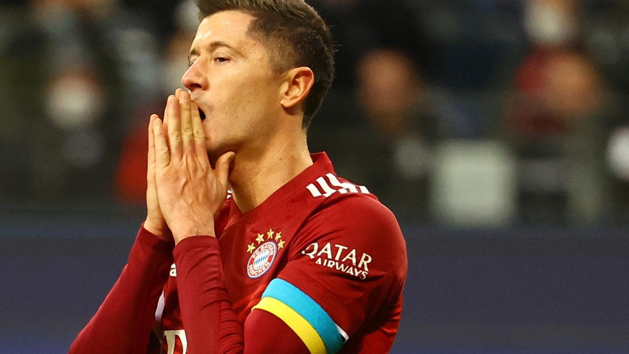 Bayern-Spieler Lewandowski mit Ukraine-Binde